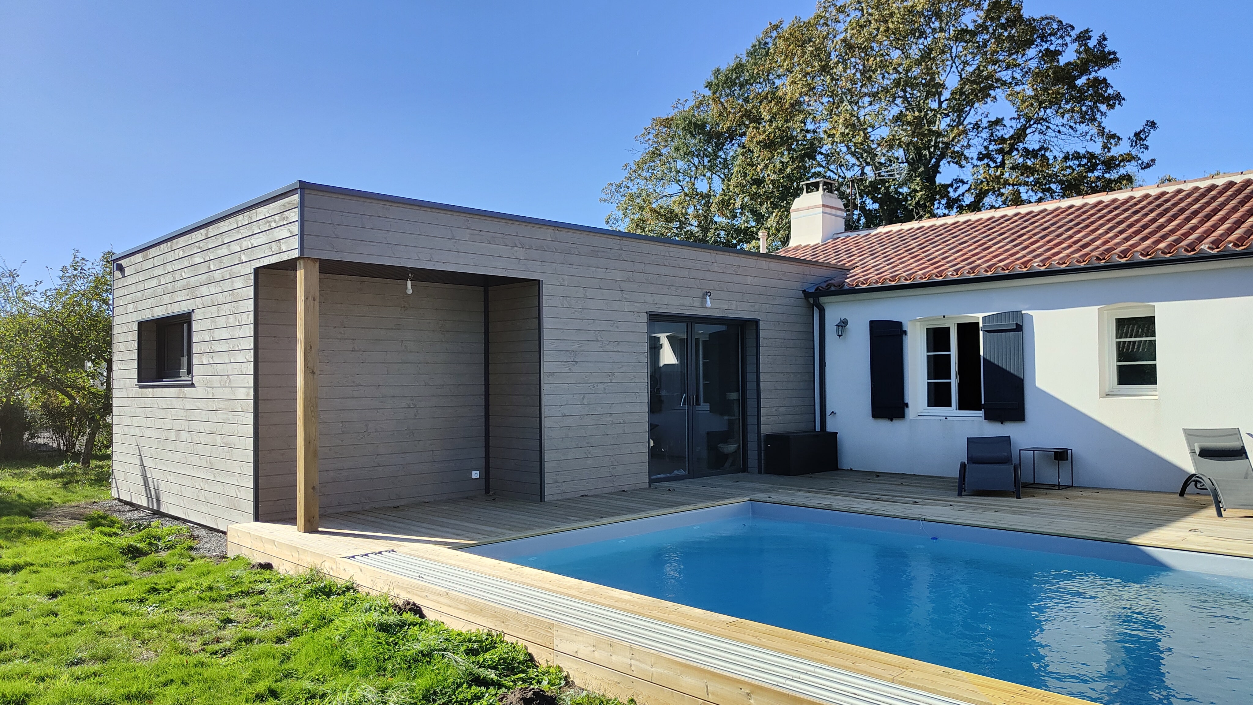 Extension Ossature Bois en Vendée - Ossature Bois - Extensions Bois